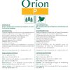 Étiquette Orion P / recto